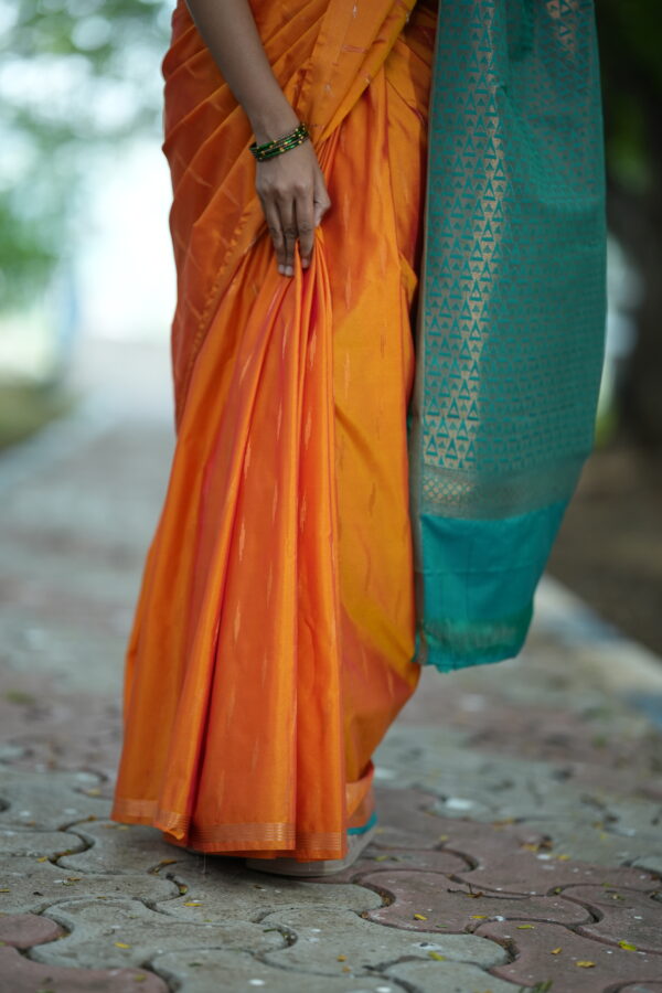 Most Popular Orange Raindrop Vegan Silk - Image 6