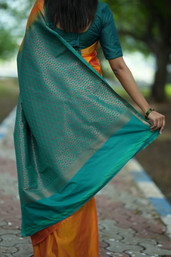 Most Popular Orange Raindrop Vegan Silk - Image 5