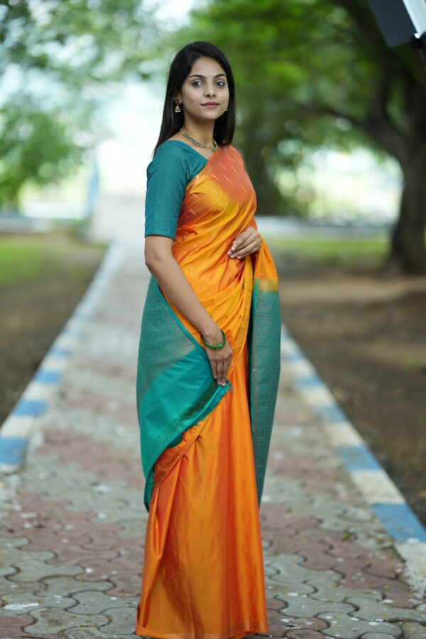 Most Popular Orange Raindrop Vegan Silk - Image 7