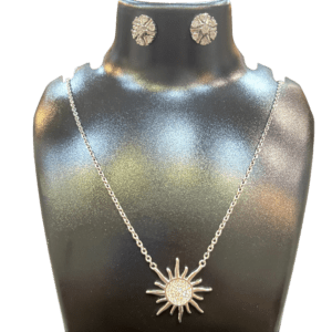 Lightweight Sterling Silver Sun Neckchain
