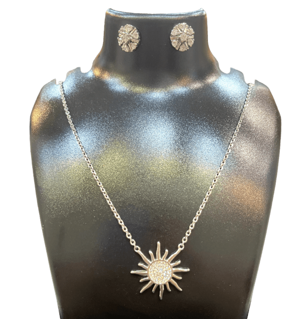 Lightweight Sterling Silver Sun Neckchain
