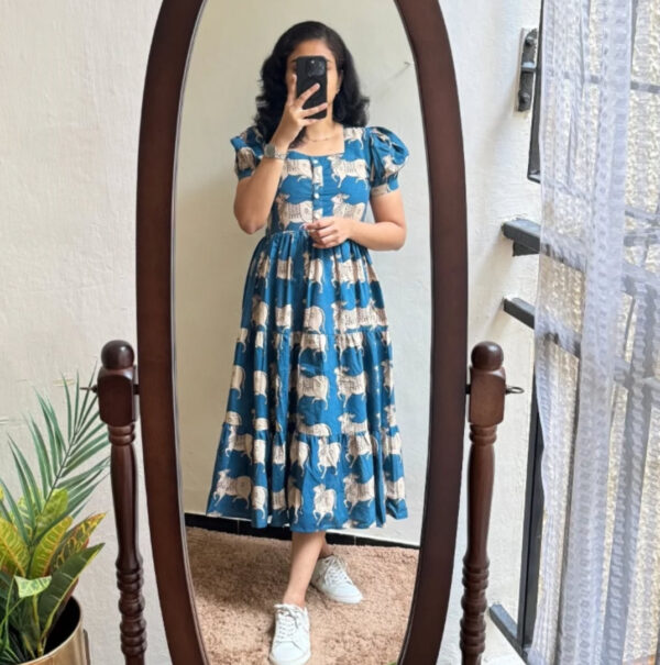 Classy Pichwai Cotton Anarkali Kurti