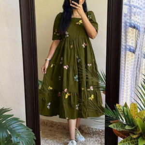Trending Butterfly Cotton Anarkali Kurti