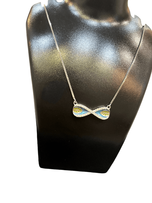Lightweight Sterling Silver Evileye infinity NeckChain - Image 2