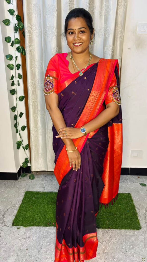 Premium Wedding Silk Saree - Image 3