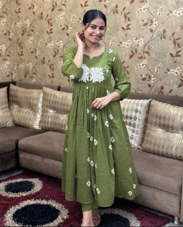 Bandhini Type Cotton Two-Piece Set - Image 2